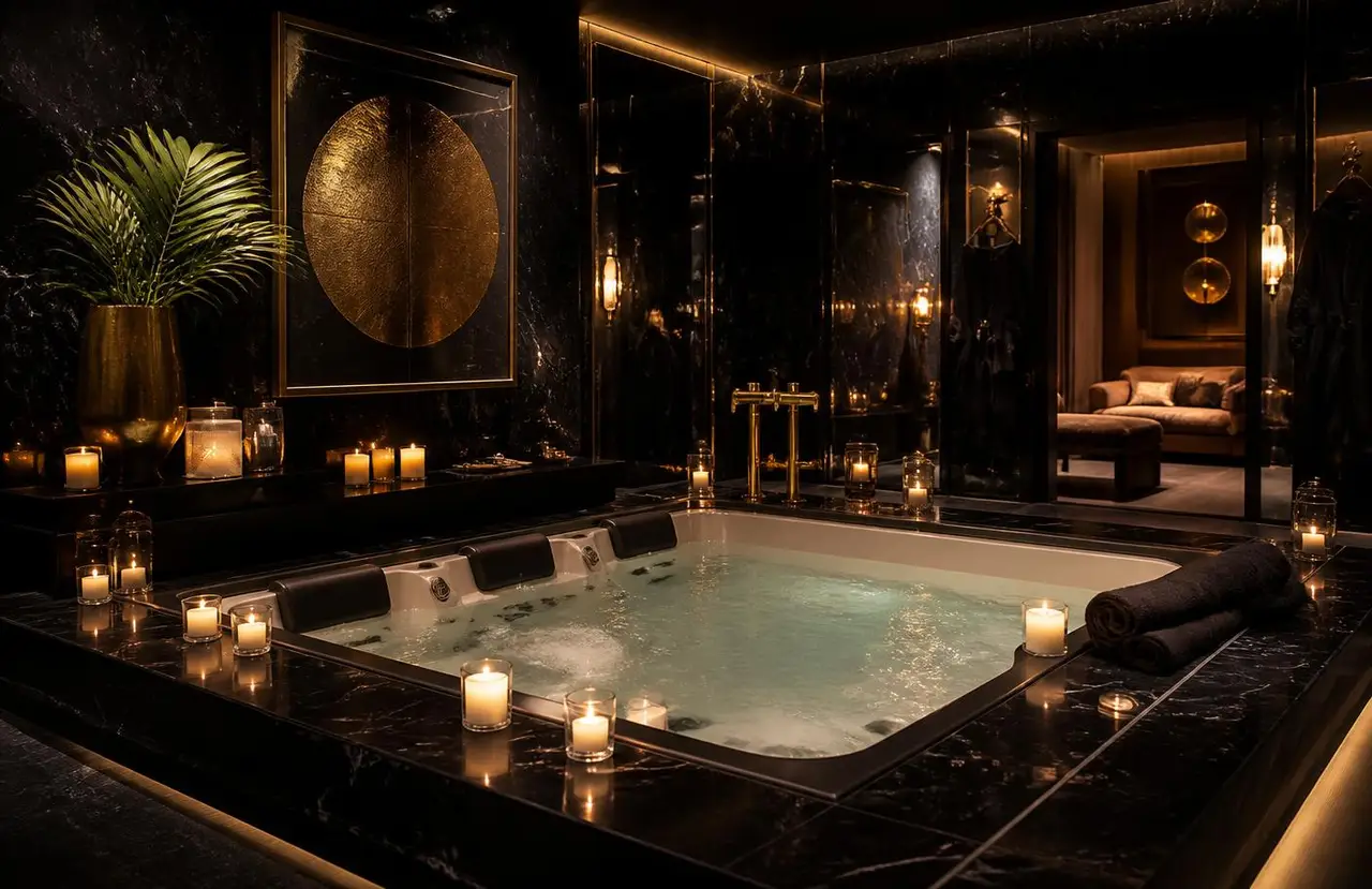 Elegant private spa suite at Le Glam Luxury Spa in Koramangala, Bengaluru